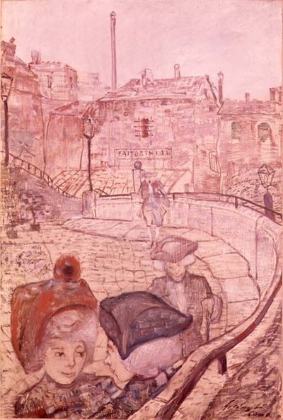 Pomeriggio di Domenica a Como, 1911-12 da Lajos Gulácsy